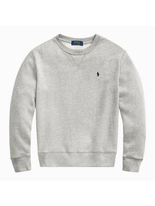 Kids Pony Embroidered Logo Sweatshirt Grey - POLO RALPH LAUREN - BALAAN 1