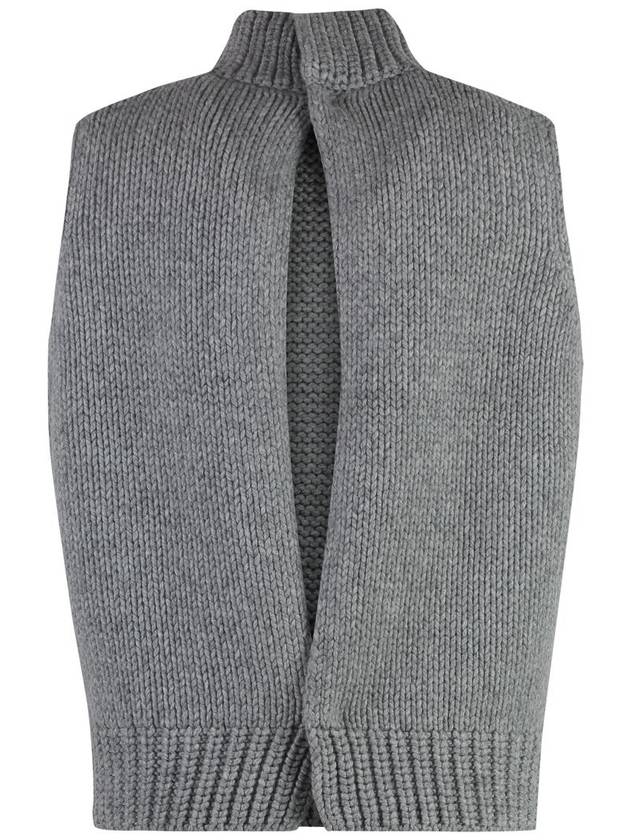 Fabiana Filippi Wool Blend Knitted Front Vest - FABIANA FILIPPI - BALAAN 2