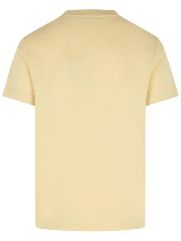 Check Label Cotton Short Sleeve T-Shirt Beige - BURBERRY - BALAAN 4