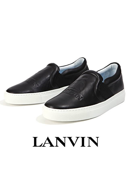 Women's Logo Slip-Ons Black - LANVIN - BALAAN 2