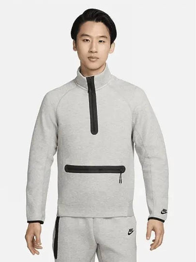 Men's Sportswear Tech Fleece Half Zip Sweatshirt Grey - NIKE - BALAAN 2