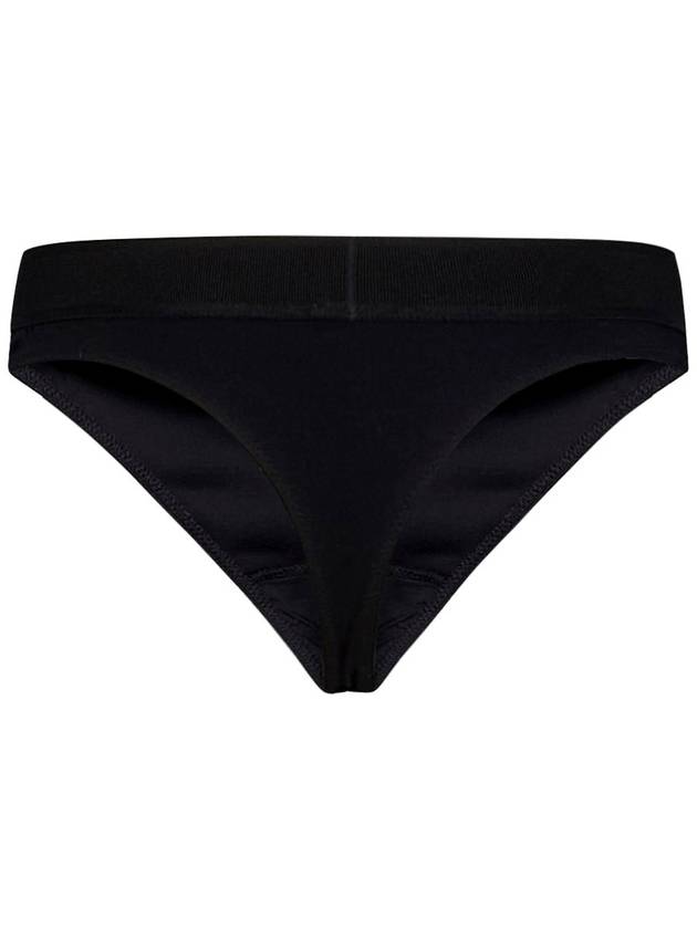 Underwear Women's Logo Cotton Signature Briefs Black - TOM FORD - BALAAN 3