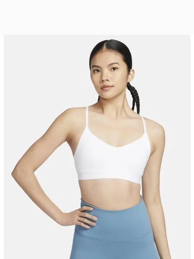 Indie Light Support Padded Adjustable Bra White - NIKE - BALAAN 2