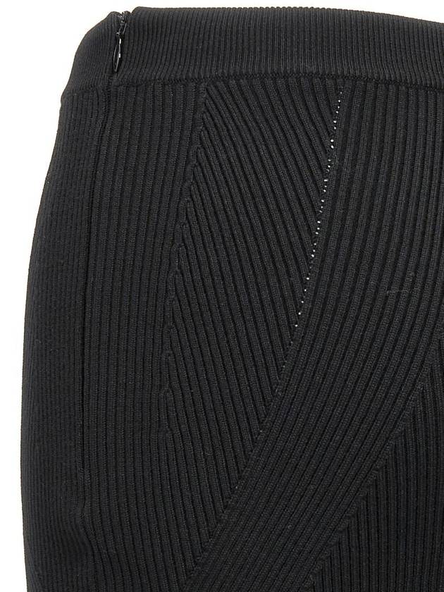 Rib Knit Pencil Skirt Black - ALEXANDER MCQUEEN - BALAAN 7