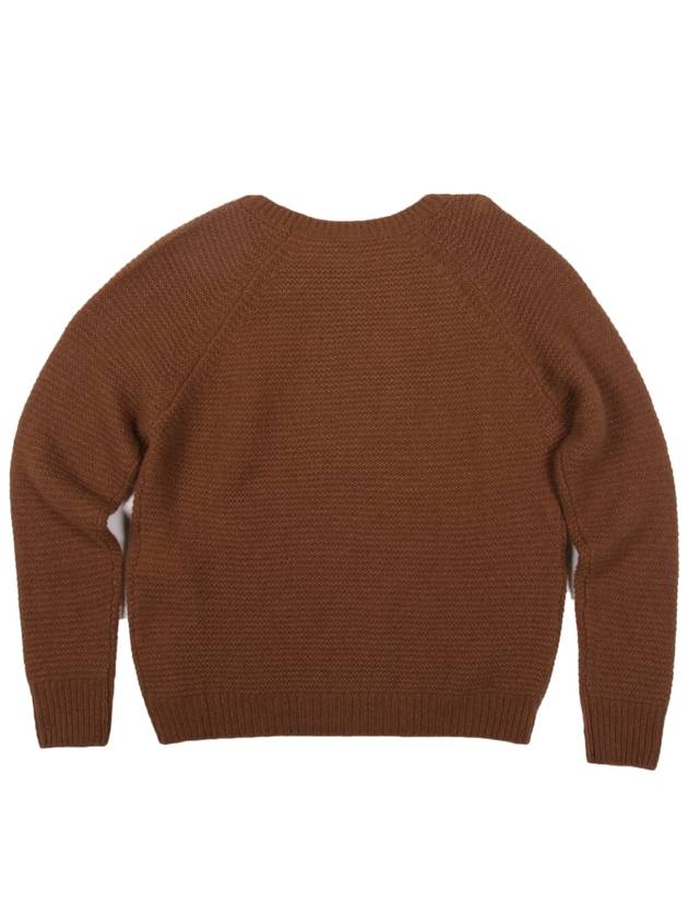 Satrapo Cashmere Knit Top Brown - MAX MARA - BALAAN.