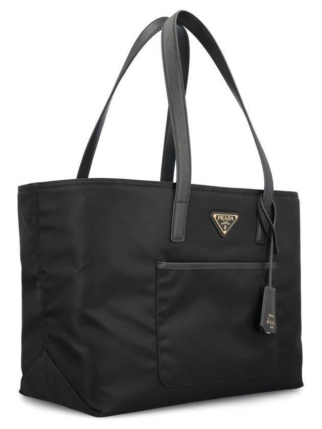 Logo Re-Nylon Tote Bag Black - PRADA - BALAAN 4