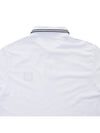 Stretch Cotton Pique Short Sleeve Polo Shirt White - STONE ISLAND - BALAAN 8