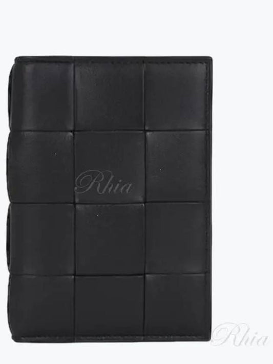 Cassette Half Wallet Black - BOTTEGA VENETA - BALAAN 2