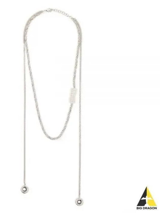 Embossed Numbering Chain Necklace Silver - MAISON MARGIELA - BALAAN 2