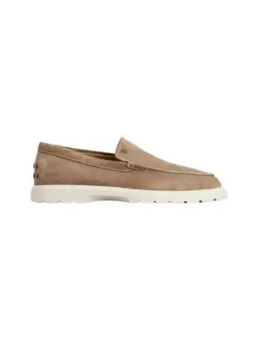 Casual Suede Slipper Loafers Beige - TOD'S - BALAAN 2