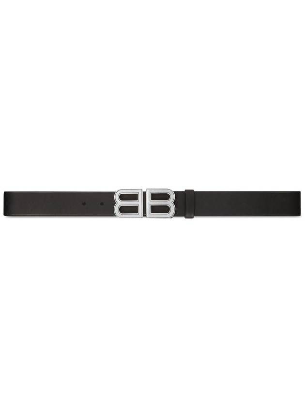 double logo belt black - BALENCIAGA - BALAAN.