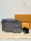 Used luxury goods Lewis It Entrasheet gray monogram shadow trio messenger bag - LOUIS VUITTON - BALAAN 8