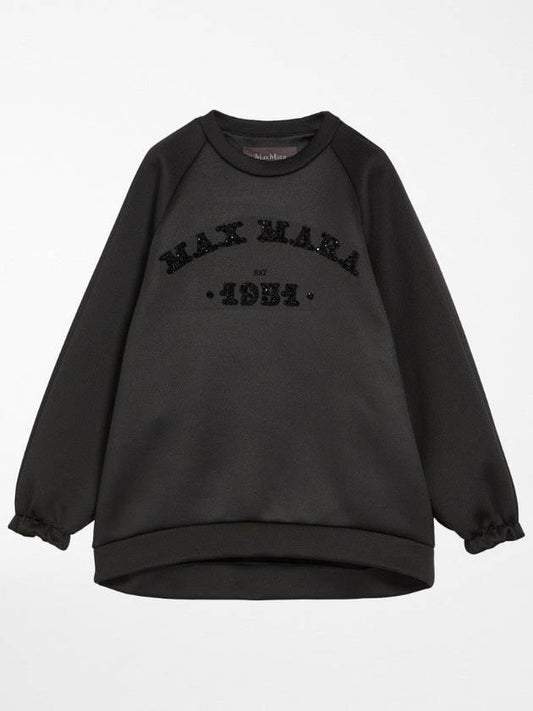 MaxMara BRATTO Technical Sweatshirt 001 Black XS S M - MAX MARA - BALAAN 1