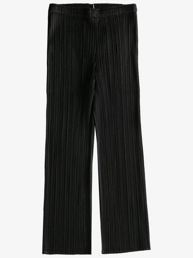 Pleats Basic Straight Pants Black - ISSEY MIYAKE - BALAAN 1