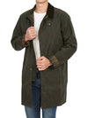 Men's Macklow Wax Zip Up Jacket Olive - BARBOUR - BALAAN 10