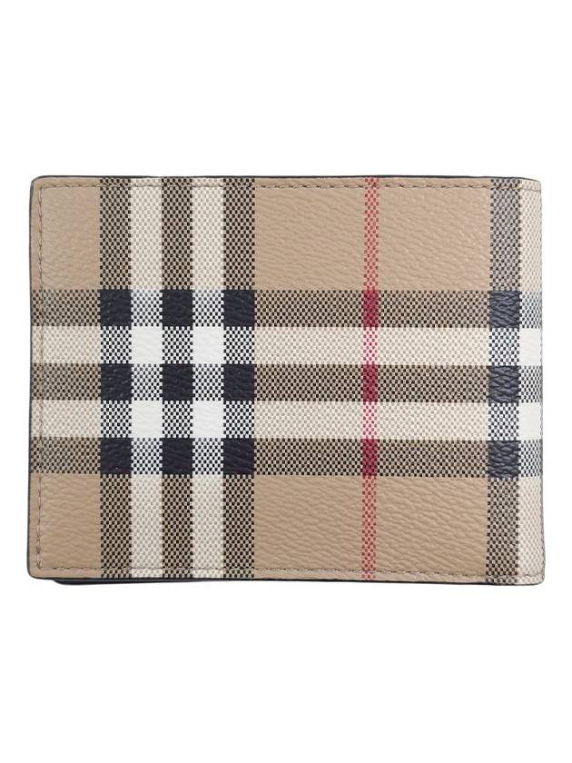 Men's Vintage Check Pattern Half Wallet Brown - BURBERRY - BALAAN 3