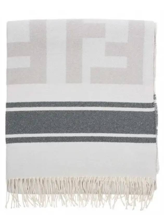 Cotton Beach Muffler White - FENDI - BALAAN 2