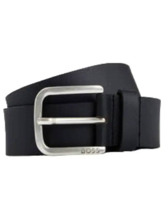 Point logo leather belt black - HUGO BOSS - BALAAN 2