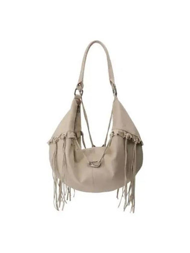 Fox suede string hobo bag low - SCULPTOR - BALAAN 1