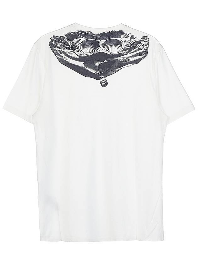 GoGGle Bag Print Short Sleeve T-Shirt White - CP COMPANY - BALAAN 1