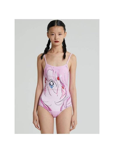 Speak Love Waiki One Piece Swimsuit Pink - RAWMANTICS - BALAAN 1