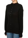 Seamless Wool Cardigan Black - LEMAIRE - BALAAN 4