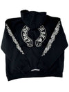 Floral Cross Horseshoe Hood XL - CHROME HEARTS - BALAAN 2