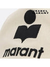 Isabel Marant Tyrone Cap Hat Ecru Black CQ001XFB A3C05A ECBK - ISABEL MARANT ETOILE - BALAAN 6