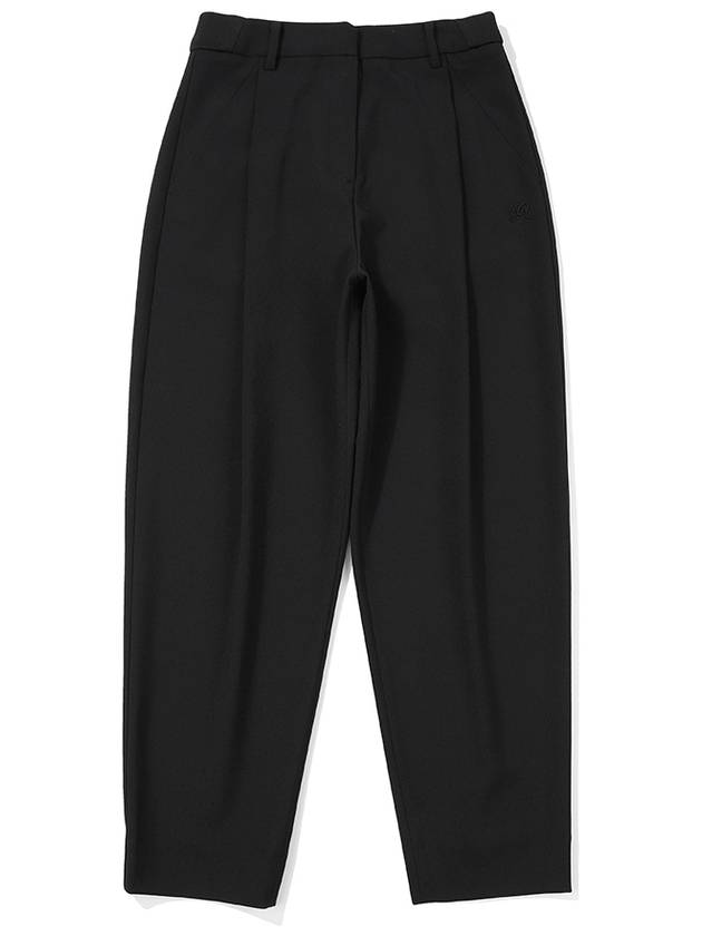 One tuck tapered fit pants BLACK WOMAN - MALBON GOLF - BALAAN 1