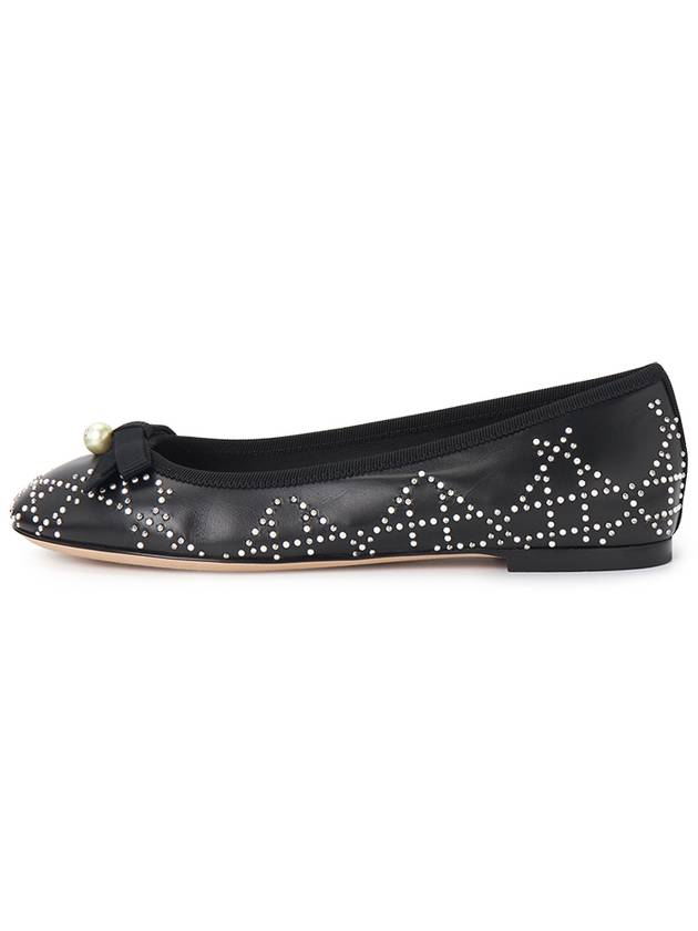 Studs Canage Motif Ballet Flats Black - DIOR - BALAAN 4