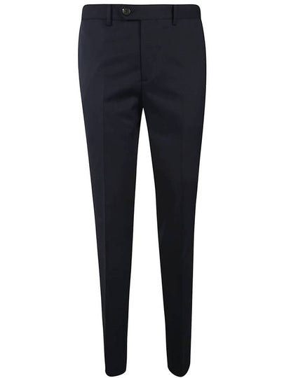 Men's Super 150s Virgin Wool Straight Pants Black - BRUNELLO CUCINELLI - BALAAN 2