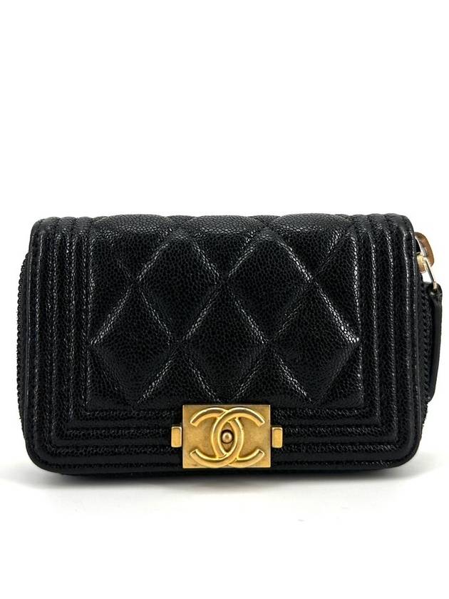 Boy Caviar Gold Card Wallet Zipper Doll - CHANEL - BALAAN 2