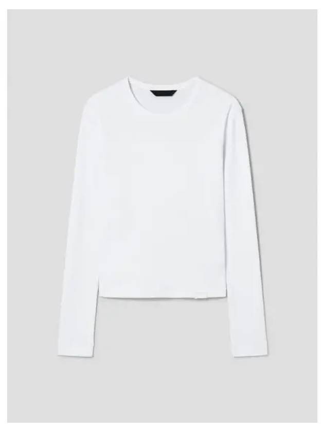 Basic rib slim fit long sleeve t shirt white domestic product GM0024061954277 - JUUN.J - BALAAN 1