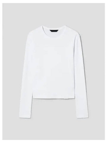 Basic rib slim fit long sleeve t shirt white domestic product GM0024061954277 - JUUN.J - BALAAN 1