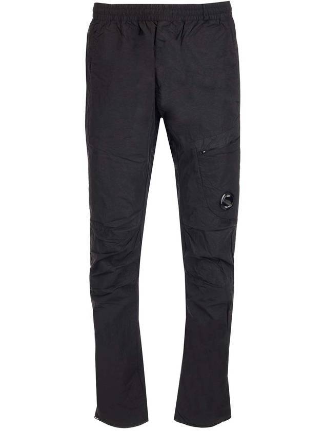 Men's Lens Wappen Cargo Straight Pants Black - CP COMPANY - BALAAN 1