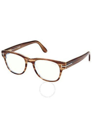 Tom Ford Blue Light Block Square Men's Eyeglasses FT5898-B 050 52 - TOM FORD - BALAAN 1