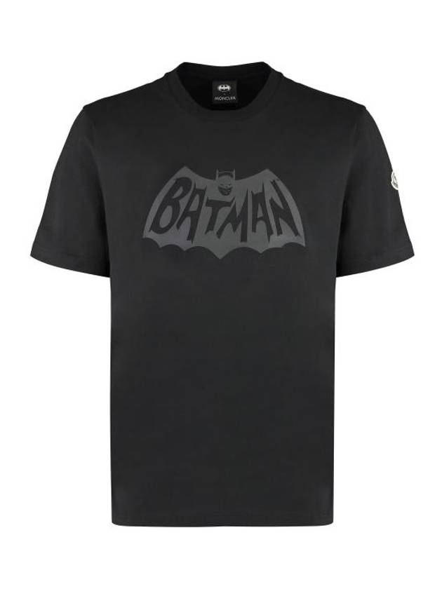 Batman Logo Short Sleeve T-Shirt Black - MONCLER - BALAAN 2