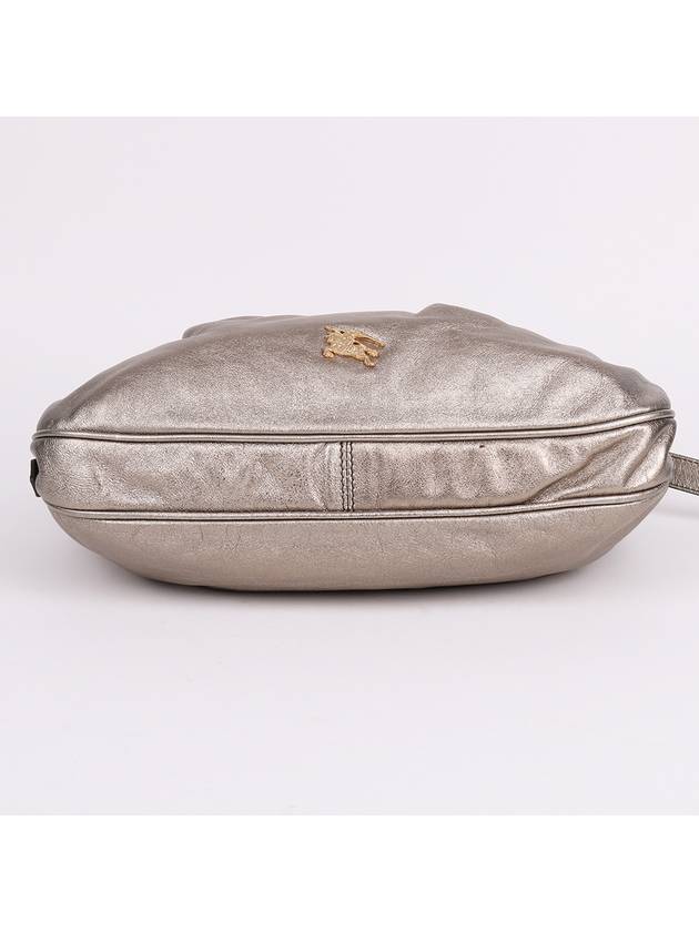 Metallic beige gold chain hobo bag - BURBERRY - BALAAN 7