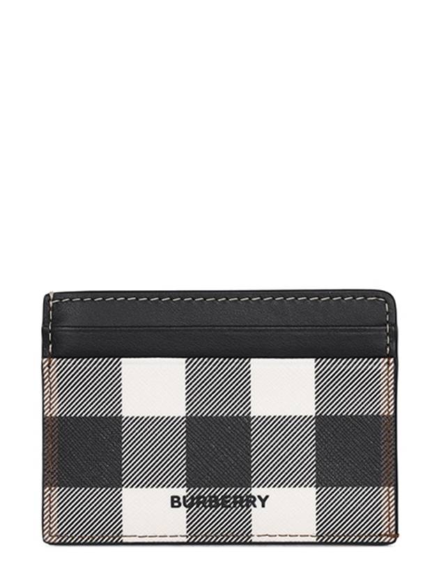 Check Print 2-tier Card Wallet Dark Burch Brown - BURBERRY - BALAAN 2