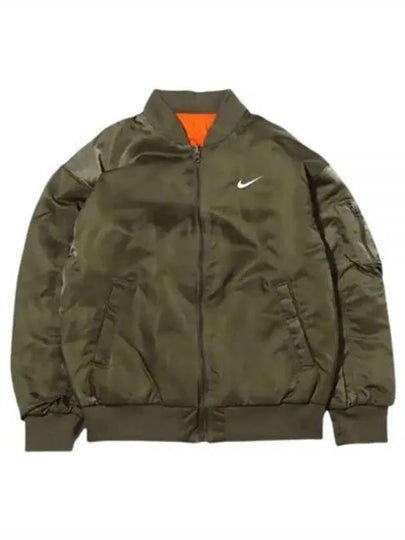 NSW Reversible Varsity Bomber Jacket Olive Asia - NIKE - BALAAN 2