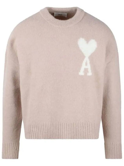 De Coeur Intarsia Knit Top Powder Pink - AMI - BALAAN 2