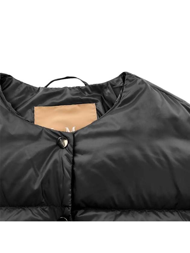 SEICO Button Crop Padded Jacket Black - MAX MARA - BALAAN 5