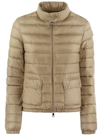 LANS logo patch lightweight padded jacket beige 1A101 00 53048 205 - MONCLER - BALAAN 1