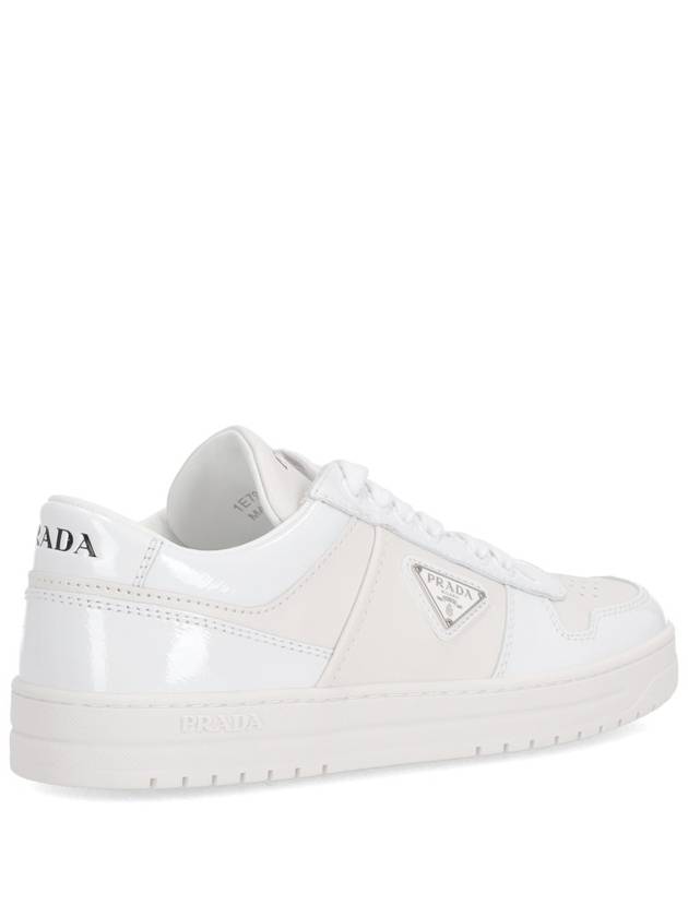 triangle logo low top sneakers white - PRADA - BALAAN 4