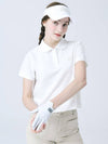 Doyou Know MC Women s Cotton Span Pique Lace Collar Decorated White Short Sleeve T Shirt DO3242TS005 - DOYOUKNOWMC GOLF WEAR - BALAAN 2