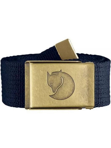 Canvas brass belt 4CM dark navy 77297555 - FJALL RAVEN - BALAAN 1