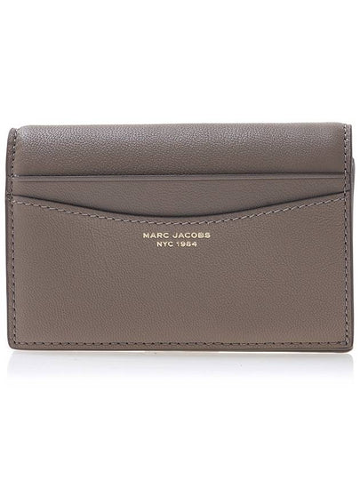 The Slim 84 Leather Half Wallet Cement - MARC JACOBS - BALAAN 2