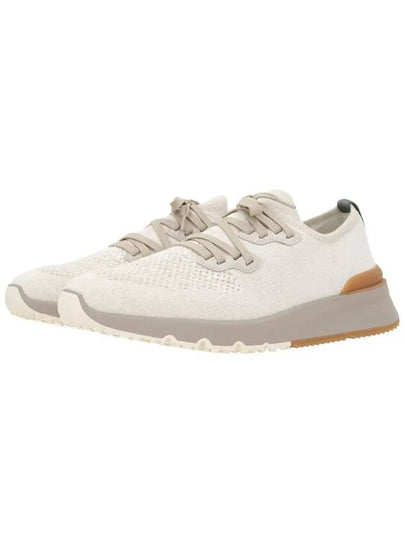 Stretch Knit Low Top Sneakers Panama - BRUNELLO CUCINELLI - BALAAN 2