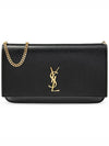 Cassandra Phone Holder Strap Cross Bag Black - SAINT LAURENT - BALAAN 2