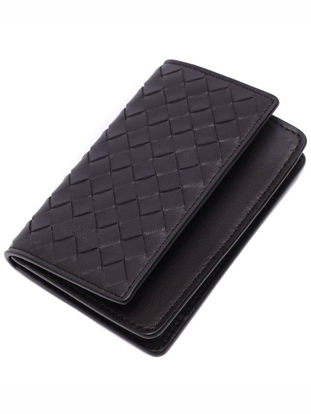 Intrecciato Flap Card Wallet Brown - BOTTEGA VENETA - BALAAN 6